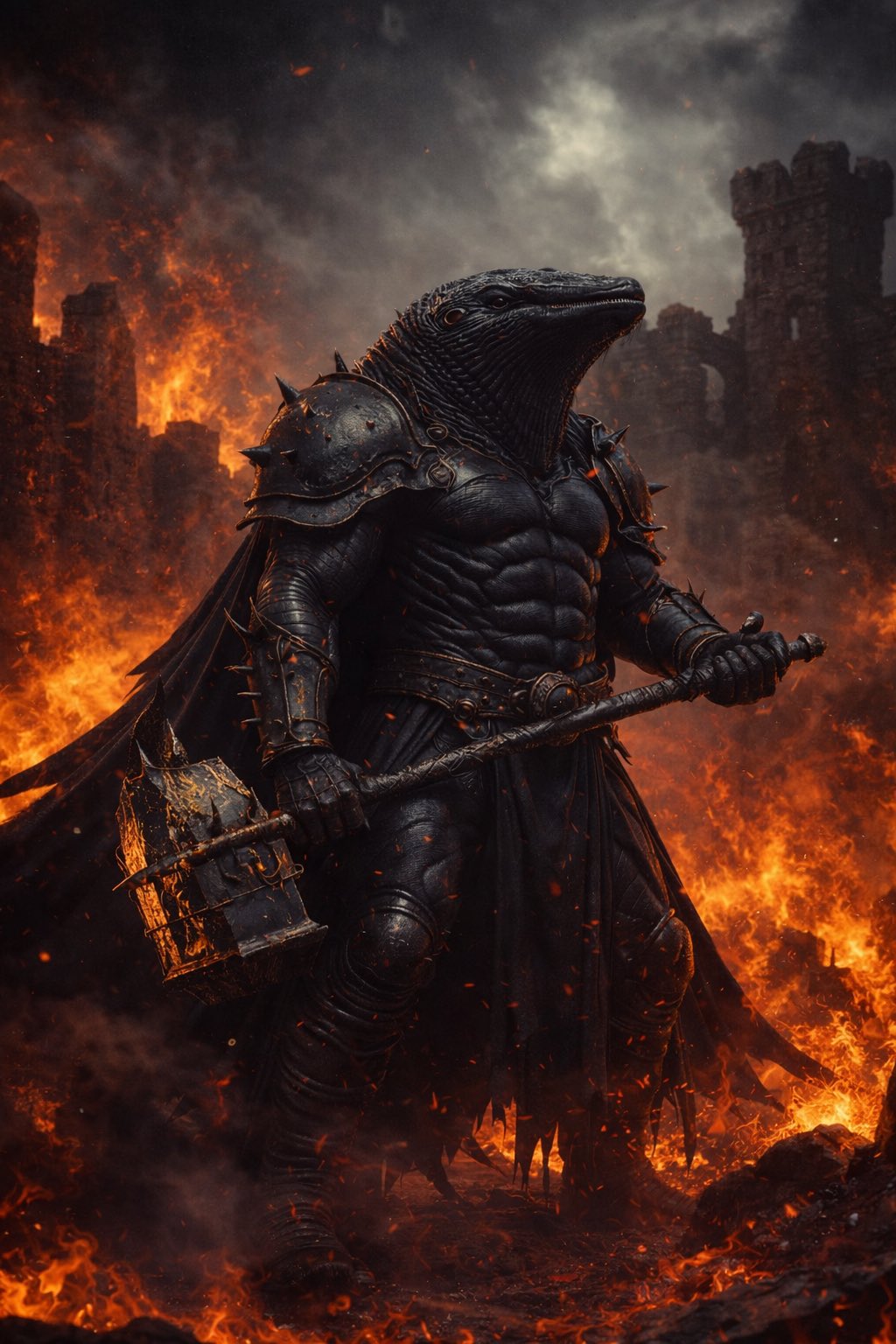 Black Whale Warrior Fire